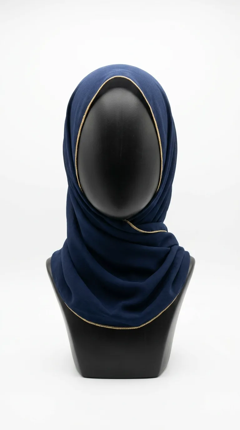Blue Hijab Front