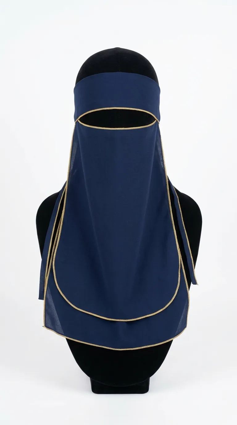 Blue Niqab Front