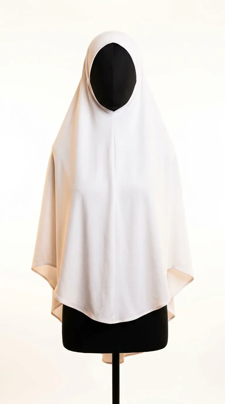 White Khimar Front