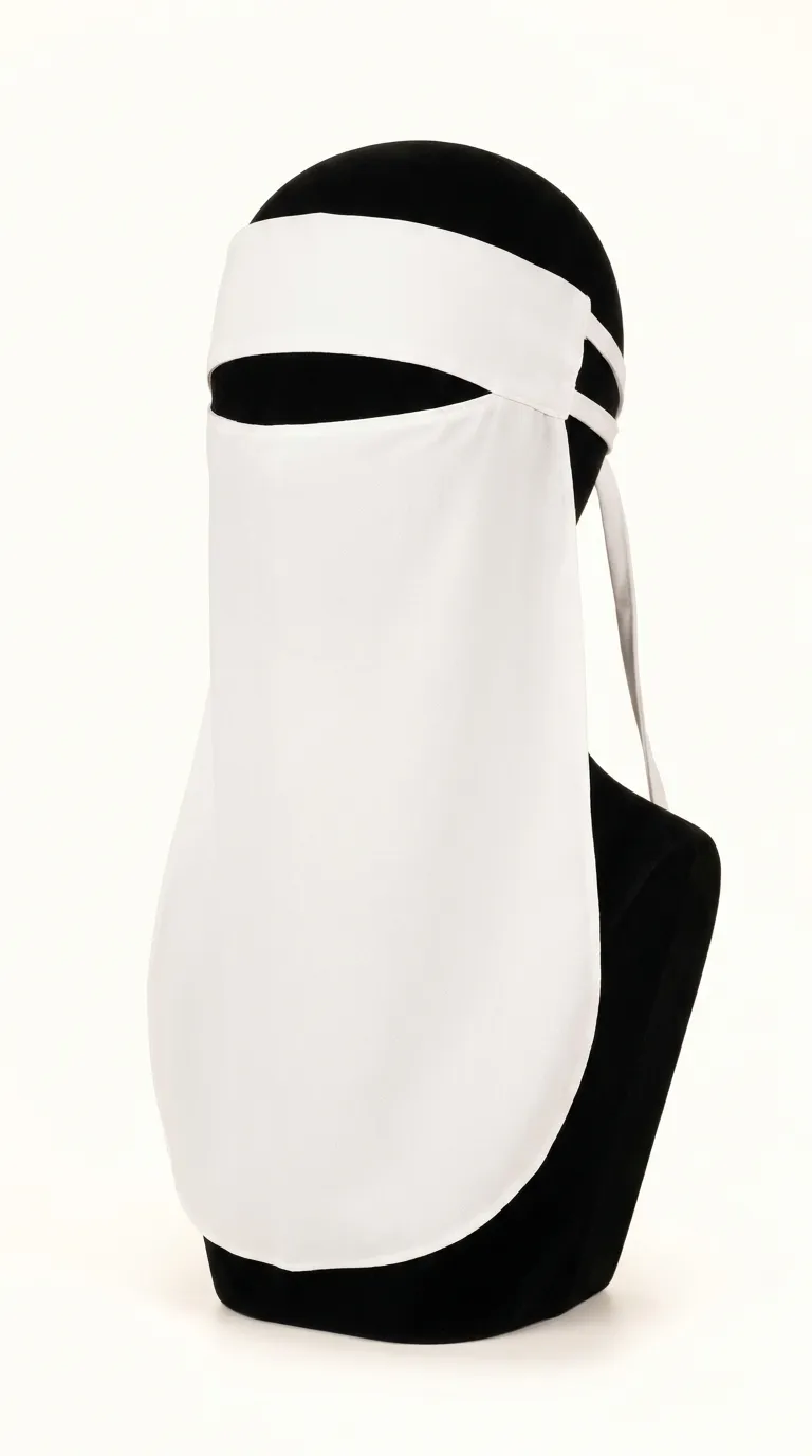 White Niqab Front