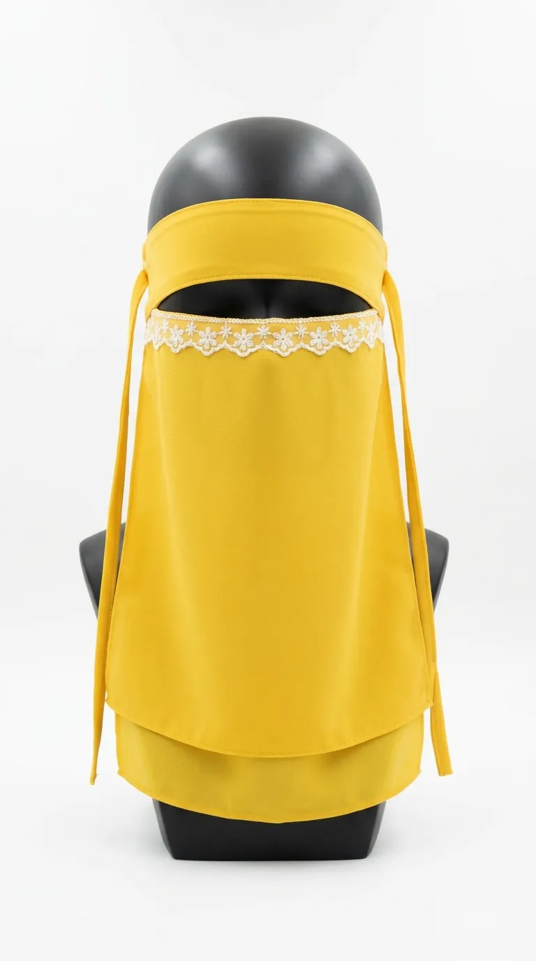Yellow Niqab Front