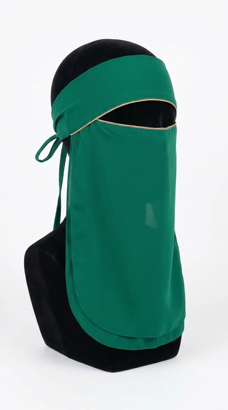 Green Niqab Front